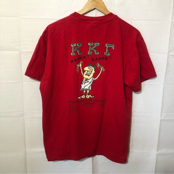 Vintage 1995 Hanes Beefy Single Stitch College T-Shirt Men Vanderbilt Toga Kappa - Picture 15 of 15